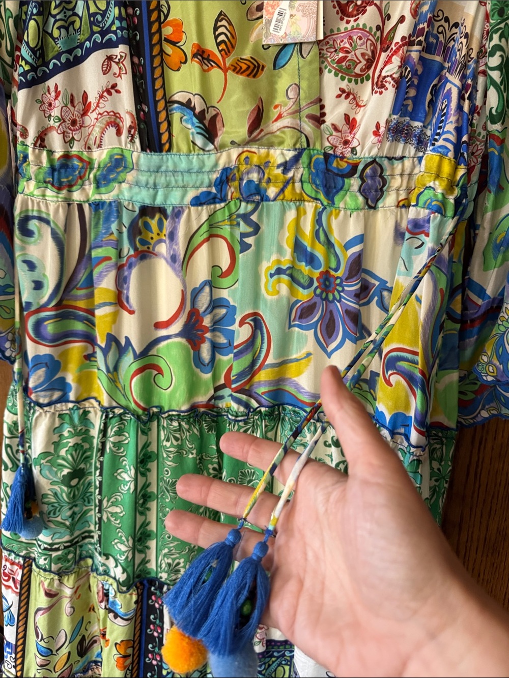 NWT Johnny Was Dibble Tiered Dress Sz M - Picture 3 of 8
